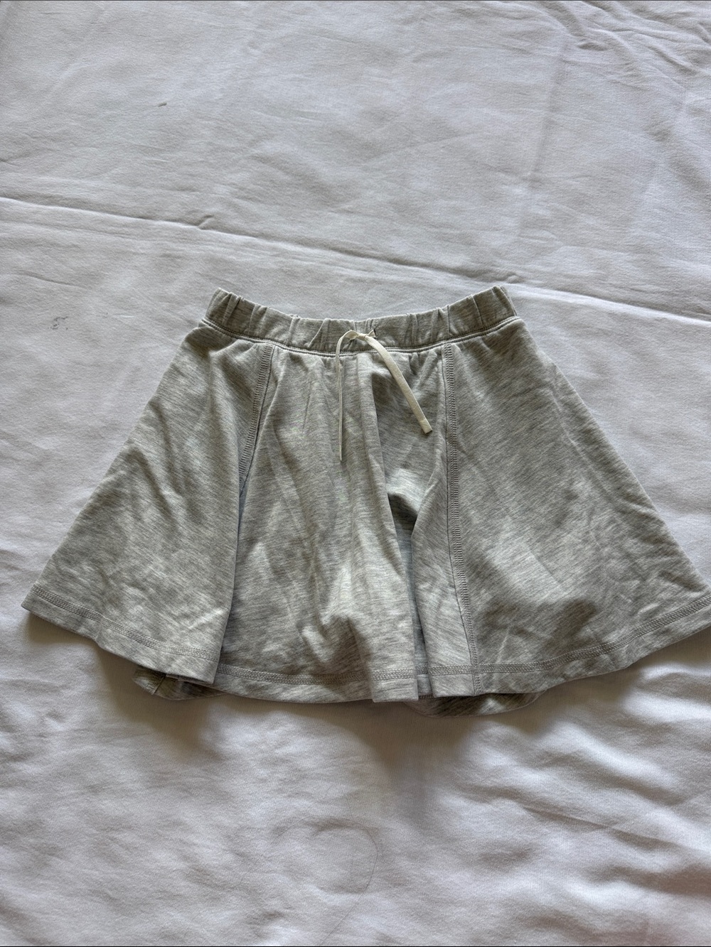 Zella Light Heather Gray Drawstring Skirt